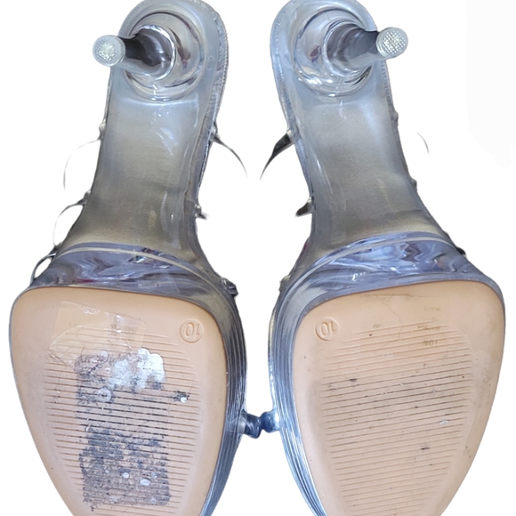 SOLD Cape Robbin Lucite Clear womens shoes size 10 - Picture 6 of 9